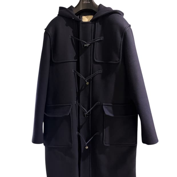 포터리 더플 코트 네이비