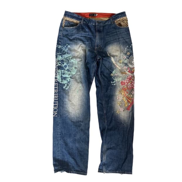 Vintage japanese oriental pants