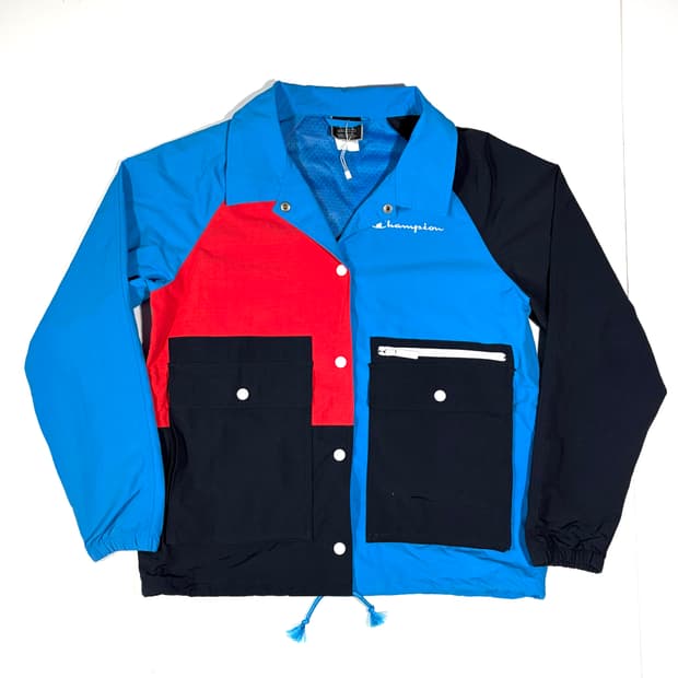 챔피온 블루 네온 바람막이 M