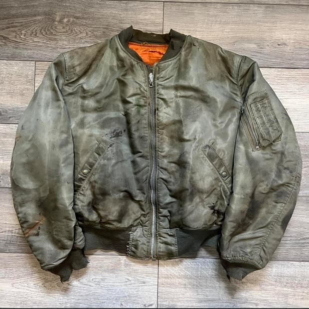 60년대 USA MA-1 자켓 디스트레스드