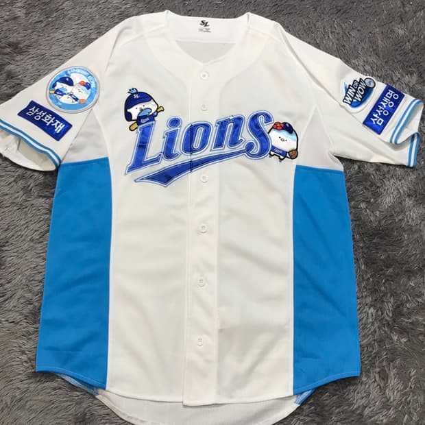 [[L,,25년,A급, 공용] 삼성 라이온즈 단똑우 강민호 유니폼@220