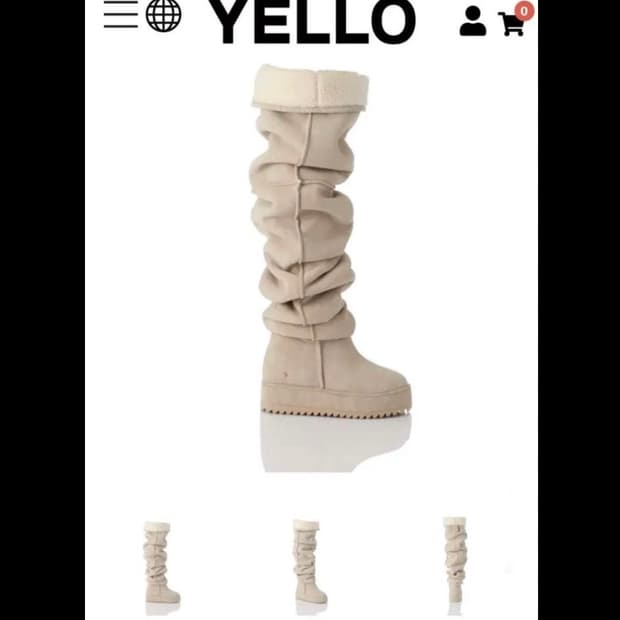 ‼️구해요‼️yello magnolia long boot 옐로 롱부츠