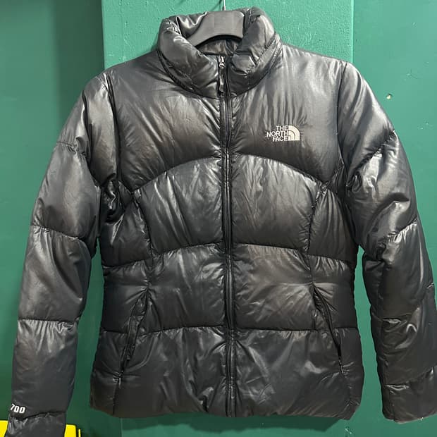 노스페이스 경량패딩 블랙90