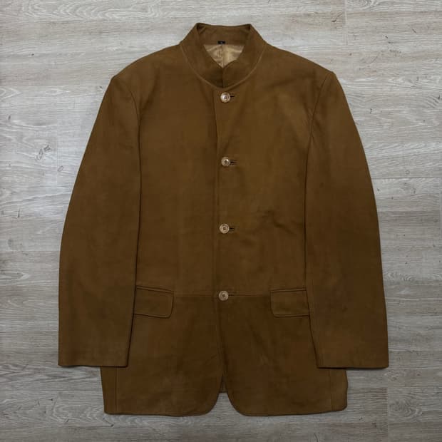 리치우드 스웨이드 가죽 자켓