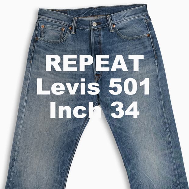 빈티지 리바이스 501 중청 34 인치 LV50134598