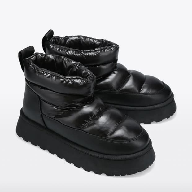[1회착용] 슈펜 플랫폼 패딩부츠 블랙 부츠 240