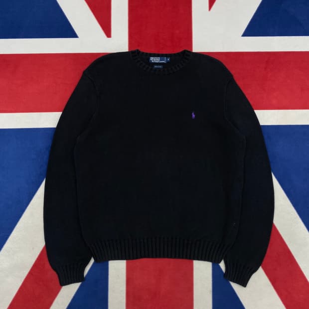 폴로 오버핏 니트 ML 실측-XL 