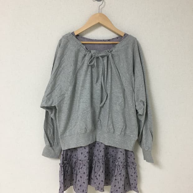 (새상품) 그레이 오프숄더