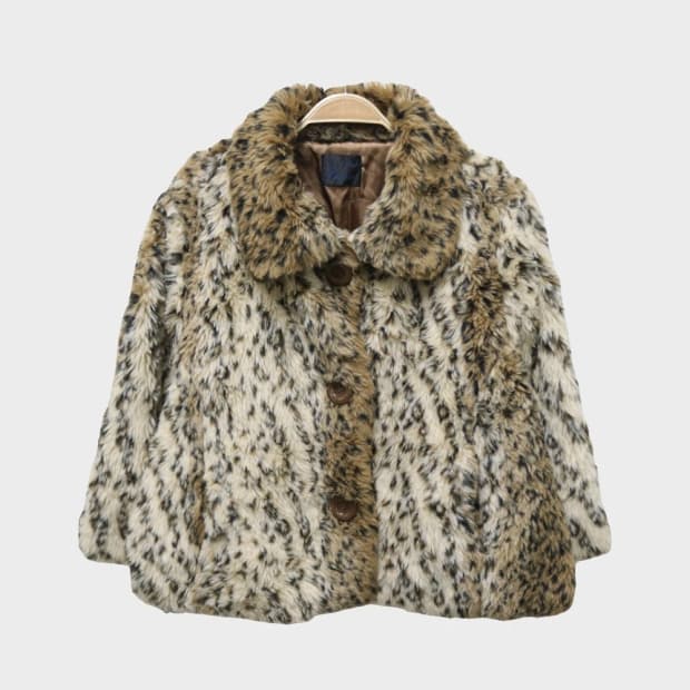 PIKUDIA 호피 퍼 크롭 자켓 60220