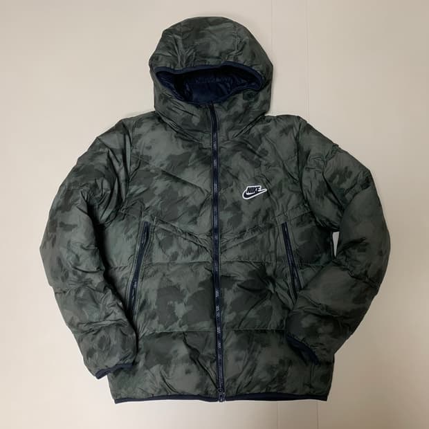 [M] 나이키 다운필 윈드러너 카모 덕다운 패딩 