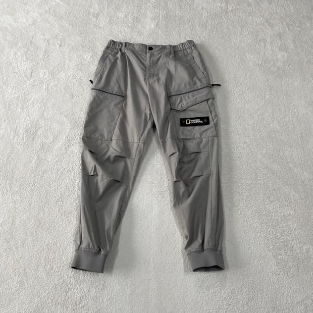 34 내셔널지오그래픽 봄여름 카고팬츠 조거바지