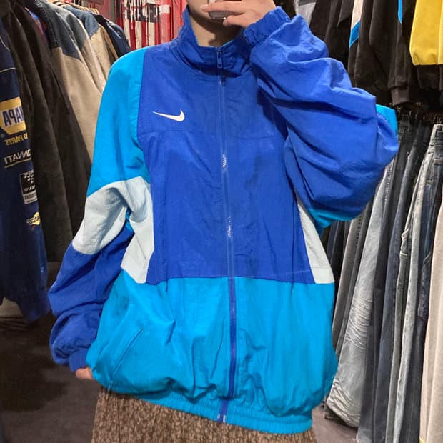 [IM] Nike 나이키 바람막이 스카이블루 배색