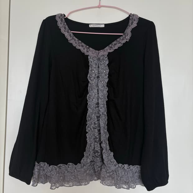 엑시즈팜 레이스 티셔츠