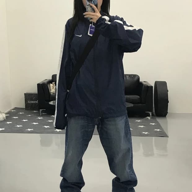 나이키 네이비 바람막이