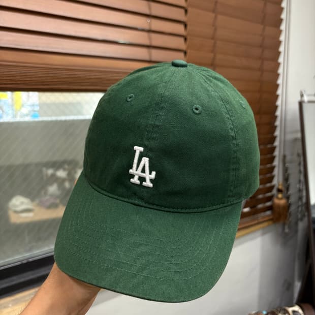 MLB 엠엘비 LA다저스 그린 볼캡 모자
