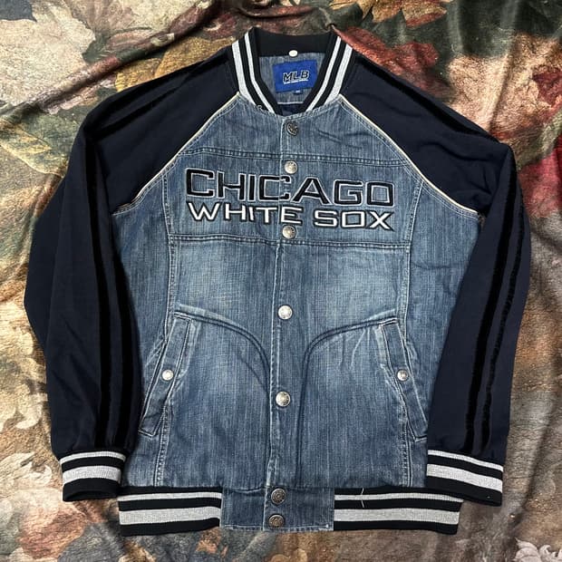 MLB 빈티지 시카고 화이트삭스 베이스볼데님자켓 100