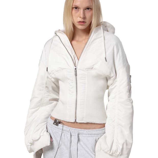 레이서 월드와이드 항공점퍼 화이트 S