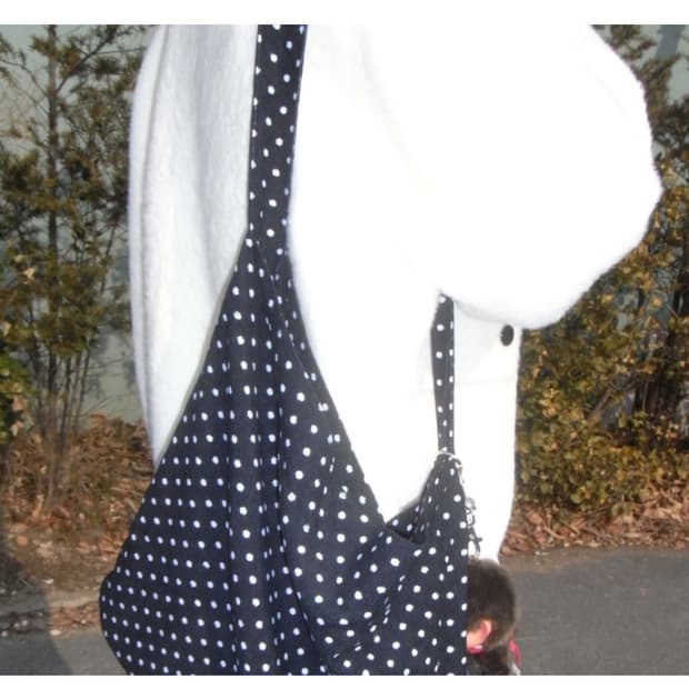 아워캐비넷 dot corduroy 2way bag 
