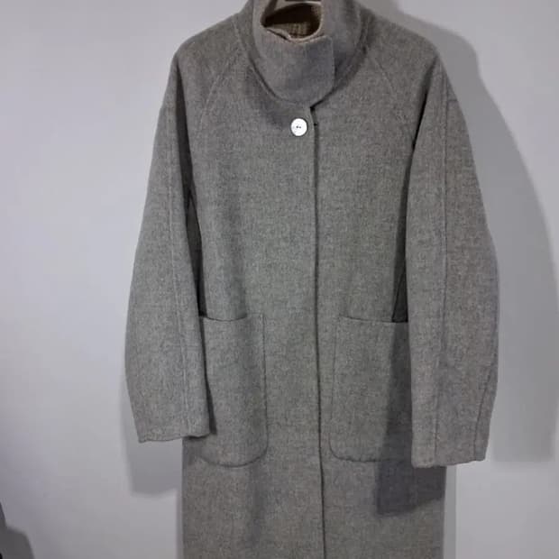 써스데이아일랜드 양면 코트 캐시미어 블렌딩