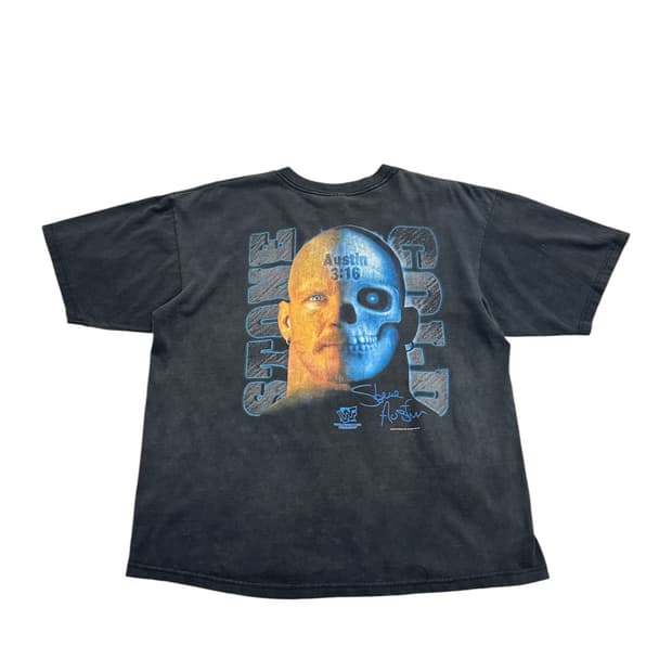 90s WWF 스톤콜드 반팔티셔츠