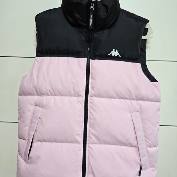 카파 딸기우유 핑크 구스다운 패딩조끼