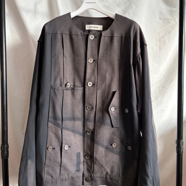 22SS 지용킴 논카라 선페이드 자켓