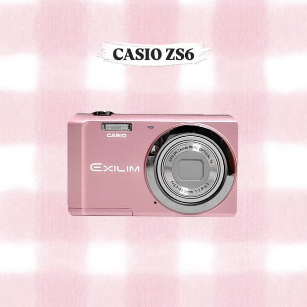 카시오 엑슬림 EX-ZS6 베이비핑크 빈티지디카