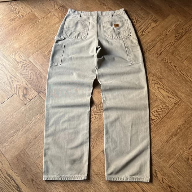 [34]칼하트 USA 덩가리핏 데저트 탄 싱글니 카펜터 워크 팬츠