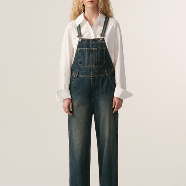 더오픈프로덕트(현 오픈yy) 데님오버롤 멜빵바지