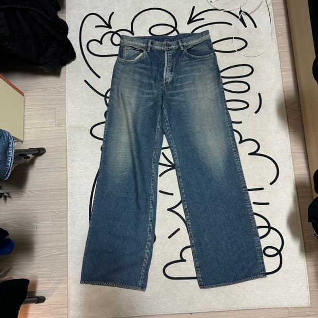 마인데님 5포켓 와이드 데님팬츠