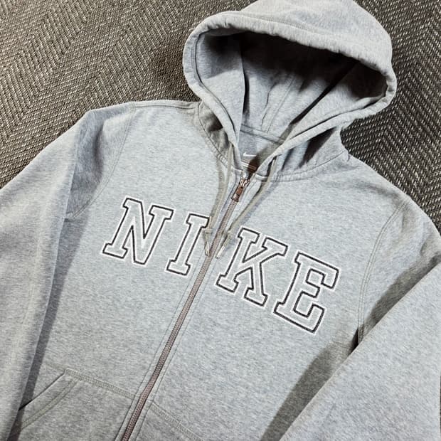 나이키 Nike 레터링 자수로고 후드 집업
