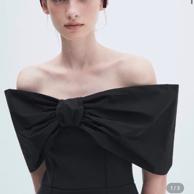 더티스 더블 미니 리본 헤어핀 2pc set