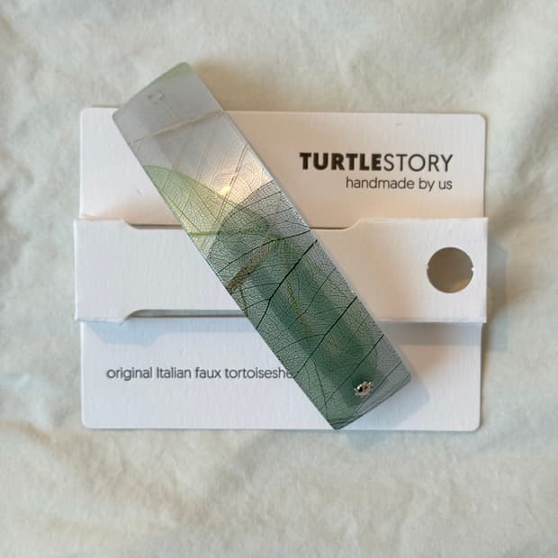 터틀스토리(turtle story) 머리핀  leaves green