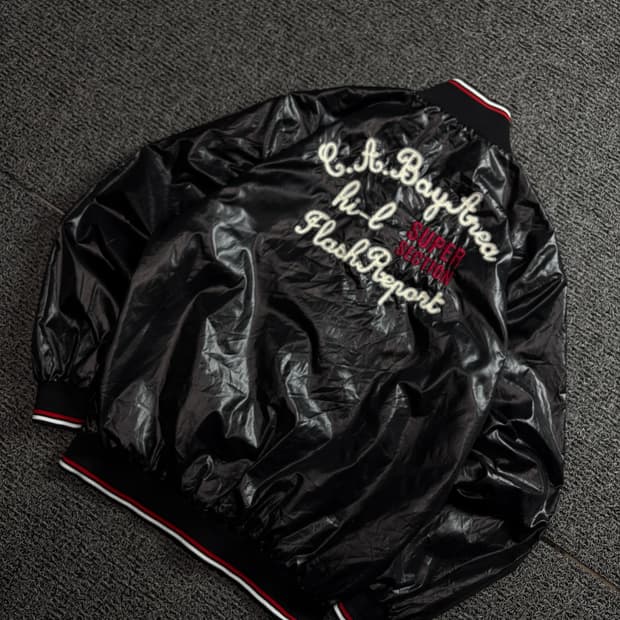 FRANKLYN 빅로고 글로시 바시티 바람막이 자켓 1702