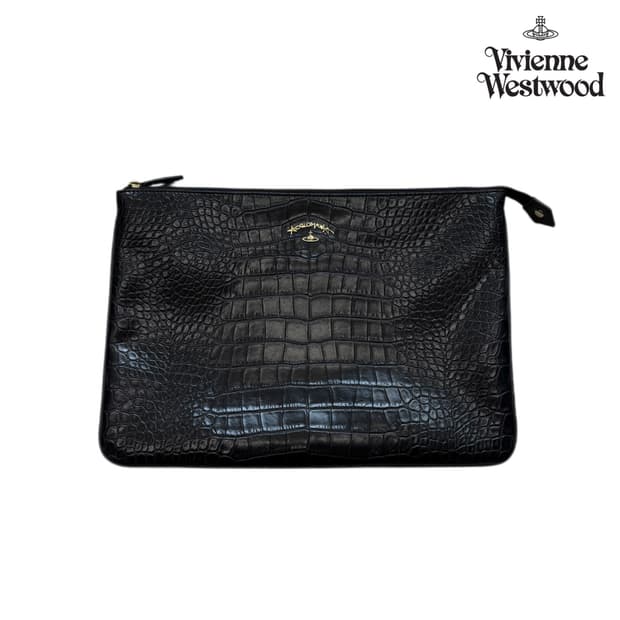 비비안웨스트우드 레더 클러치백