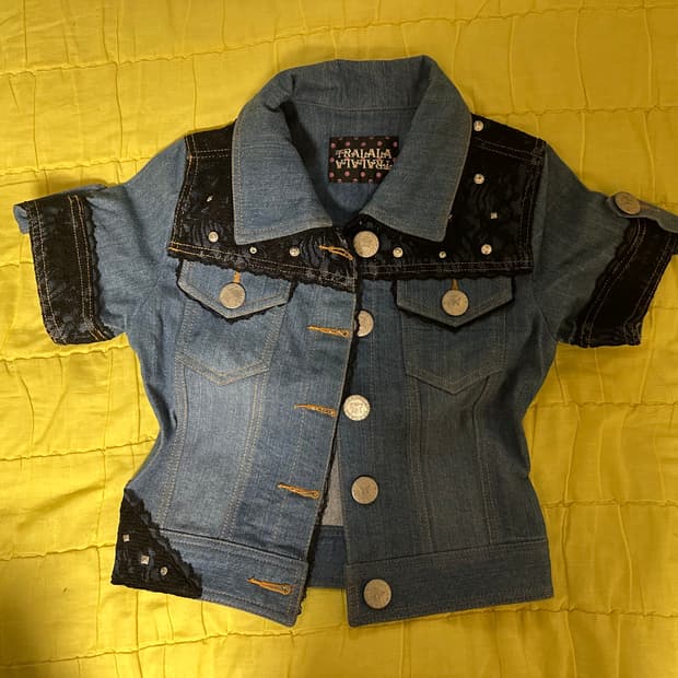 반팔 청자켓 트랄라라