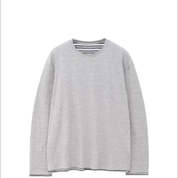 해칭룸 투페이스 스트라이프 티