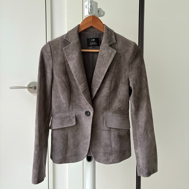 Mocha Suede Short Jacket