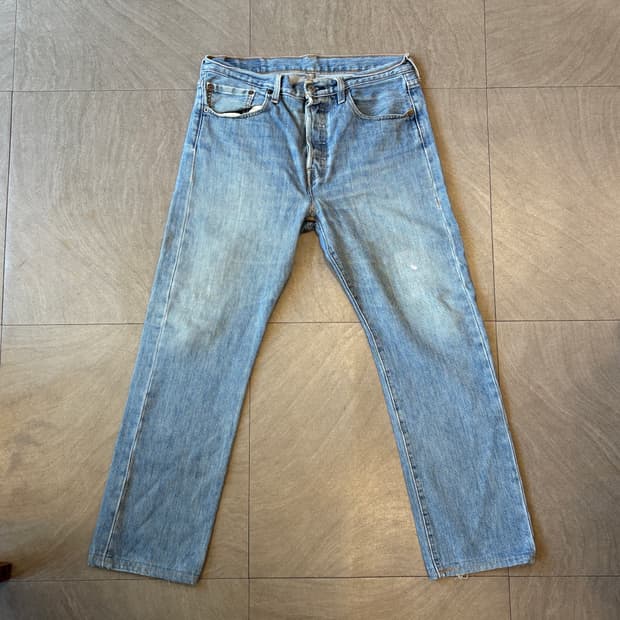 리바이스 정품 바지 오리지널 501 데님 팬츠