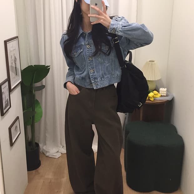 여성 게스 데님 크롭자켓 95