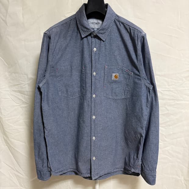 칼하트 윕 샴브레이 워크 셔츠 / 블루, XL