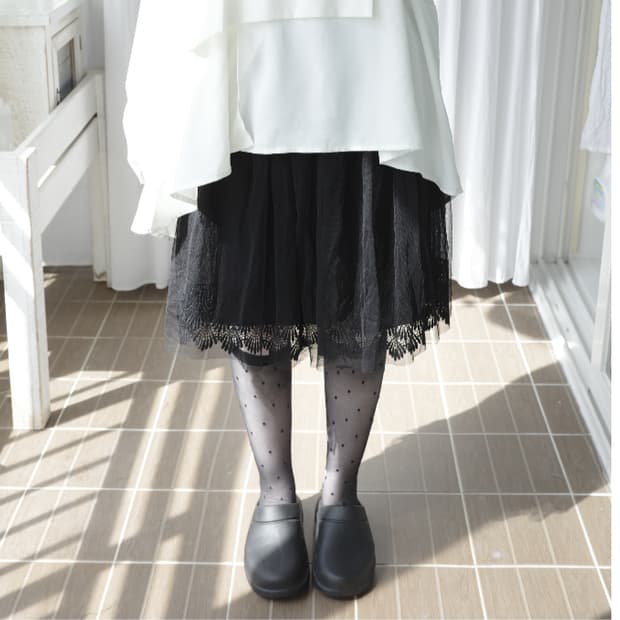 Black sha skirt
