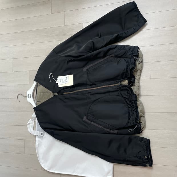 폴리테루 라이너 자켓 [4] 블랙/베이지