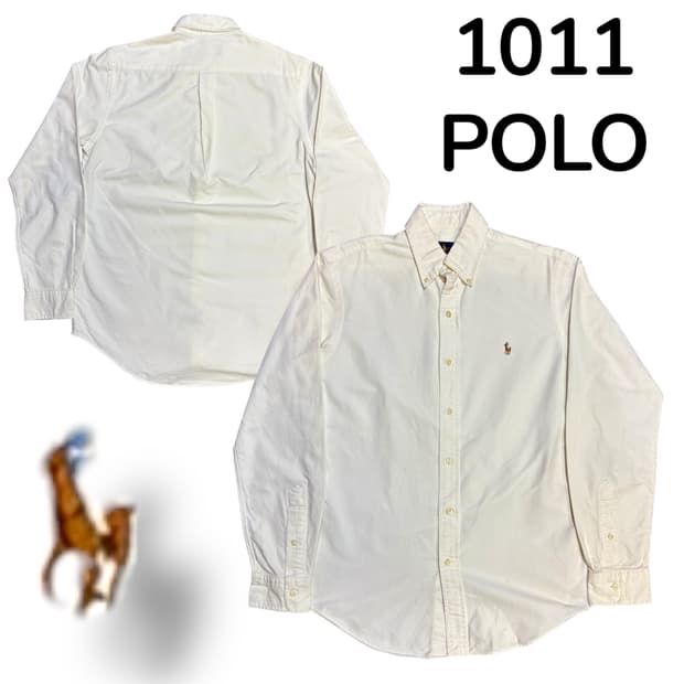 폴로 솔리드 셔츠 신형 화이트 S