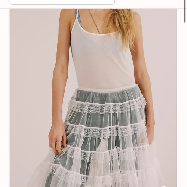 Freepeople 프리피플 레이어드 레이스스커트