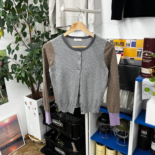 폴스미스 우먼 도트 가디건 M