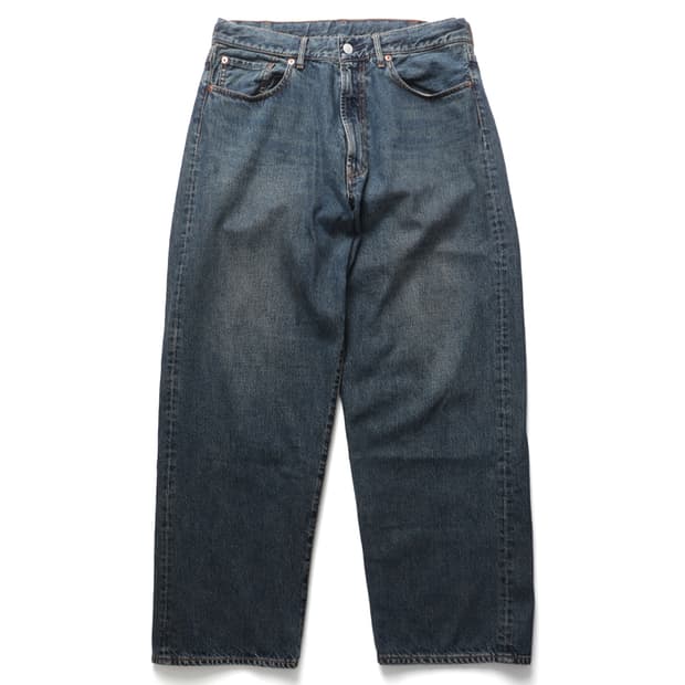 빔즈 BEAMS Wide Straight Denim Pants