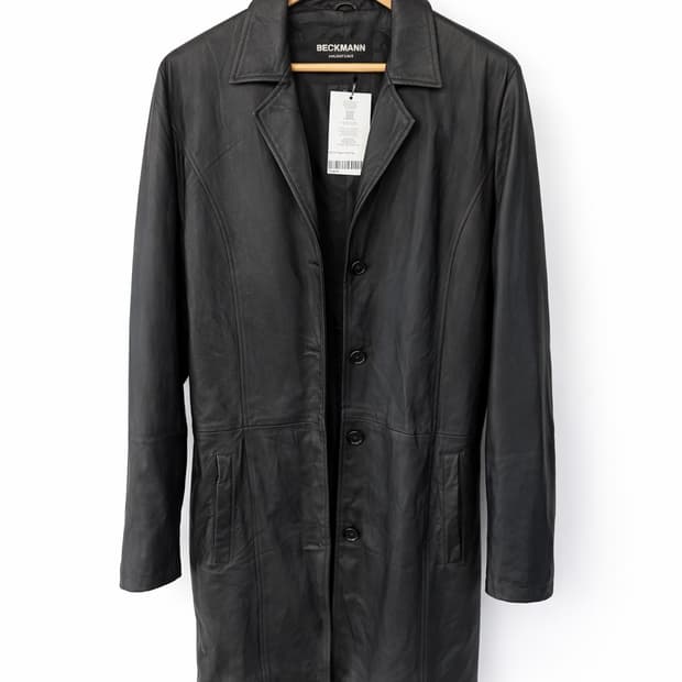 여성 슬림 레더 카코트