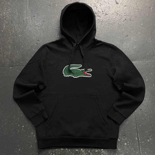 95-100 라코스테 빅로고 후드티