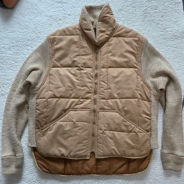 refrigiwear 퀼티드 니트 점퍼 빈티지 워크웨어